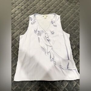 WHBM size medium light blue sleeveless blouse